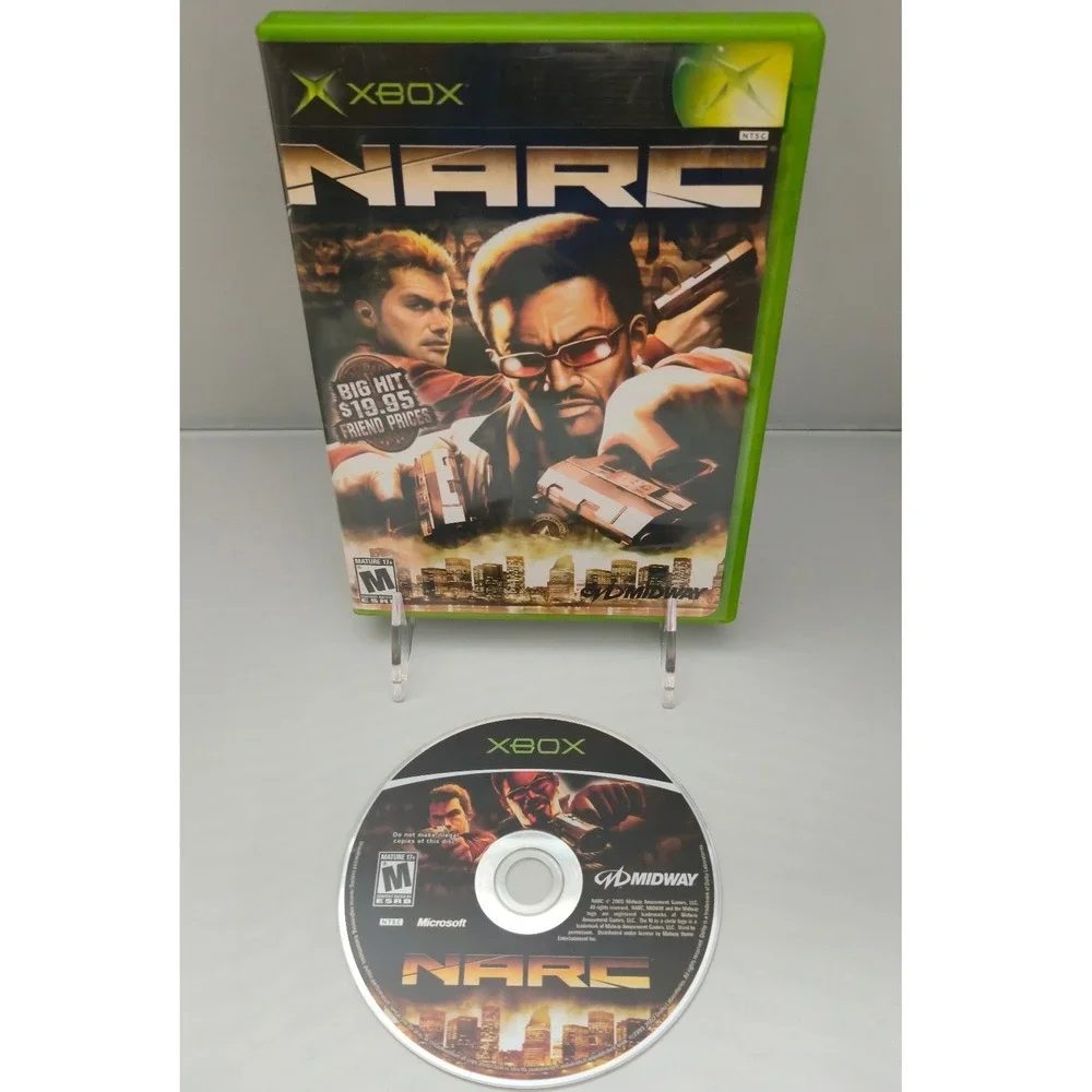 NARC - Microsoft Xbox 2005 - Case & Disc (No Manual) - Tested & Working
